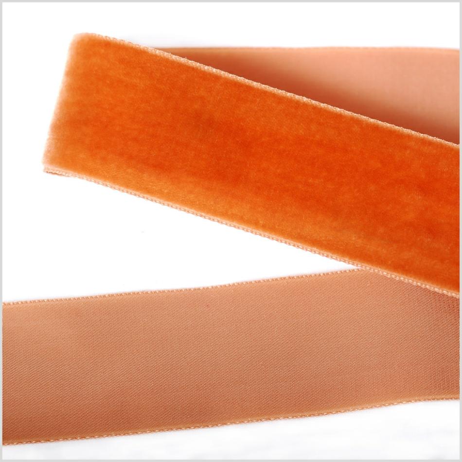 Velvet | Rust Single Face Velvet Ribbon – 1.5" Ribbons Rust