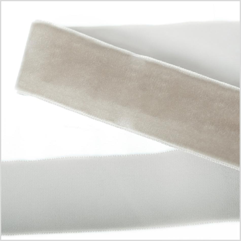 Velvet | Silver Single Face Velvet Ribbon – 1.5" Ribbons Silver