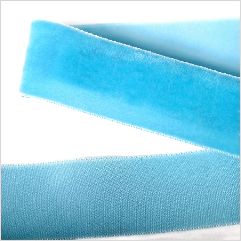 Velvet | Sky Blue Single Face Velvet Ribbon – 1.5" Ribbons Sky Blue