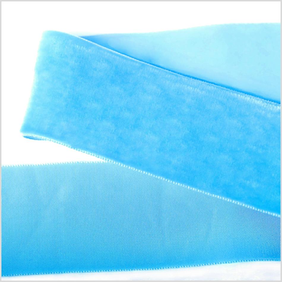 Velvet | Sky Blue Single Face Velvet Ribbon – 2" Ribbons Sky Blue