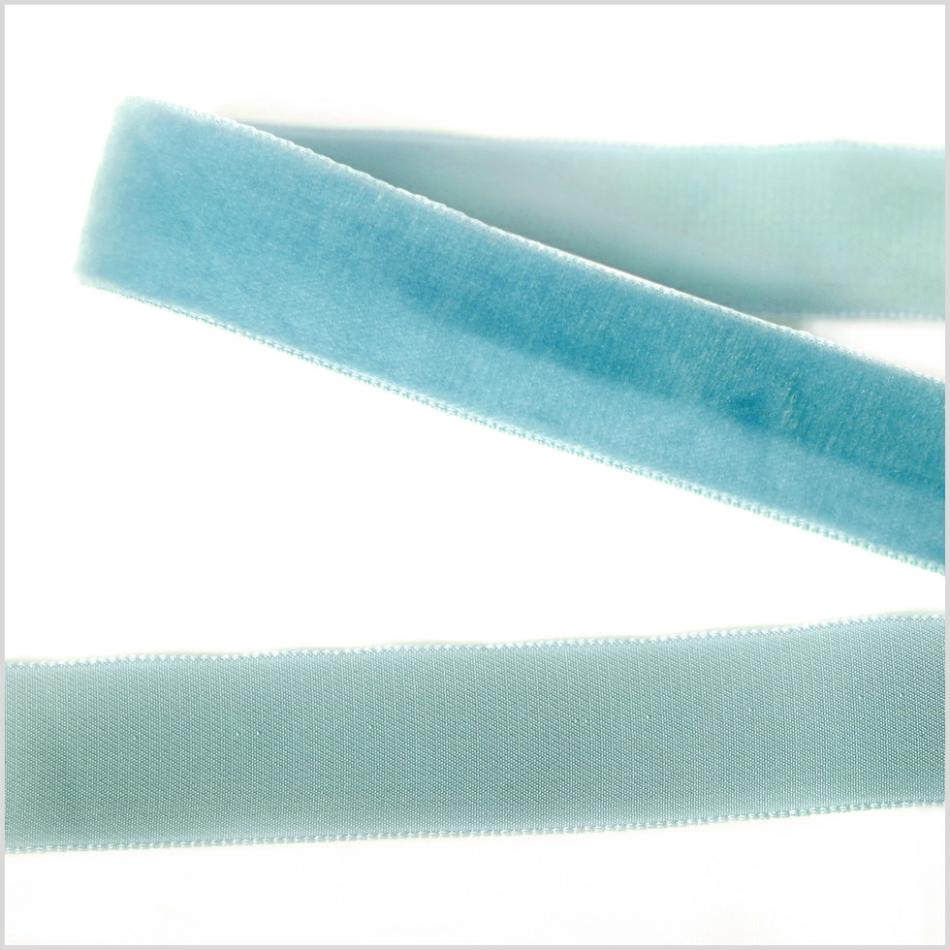 Velvet | Sky Blue Single Face Velvet Ribbon – 7/8" Ribbons Sky Blue