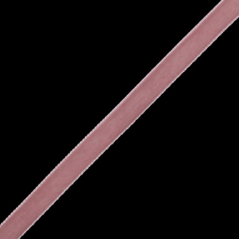 Velvet | Swiss Pink Single-Faced Velvet Ribbon – 0.375" Ribbons Velvet