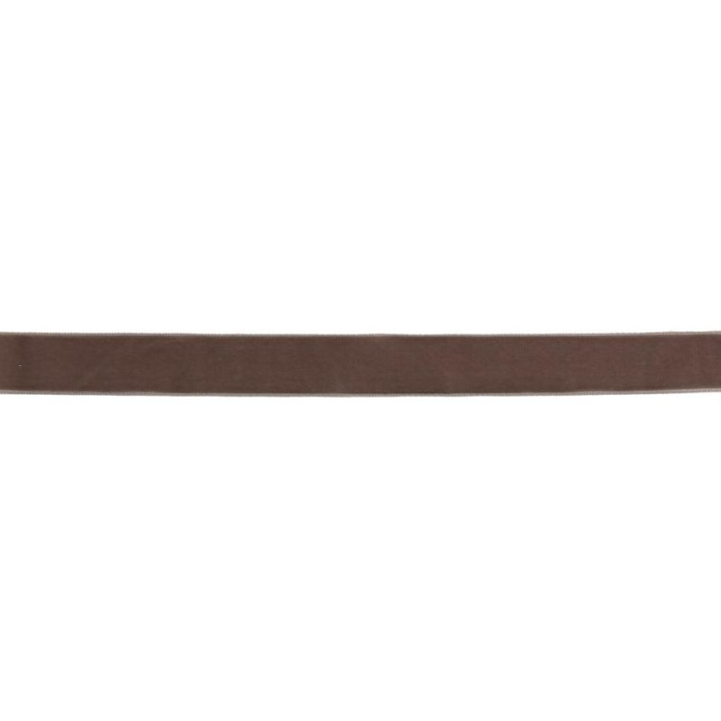 Velvet | Tan Single Face Velvet Ribbon – 7/8" Ribbons Tan