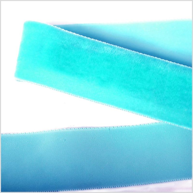 Velvet | Teal Single Face Velvet Ribbon – 1.5" Ribbons Teal