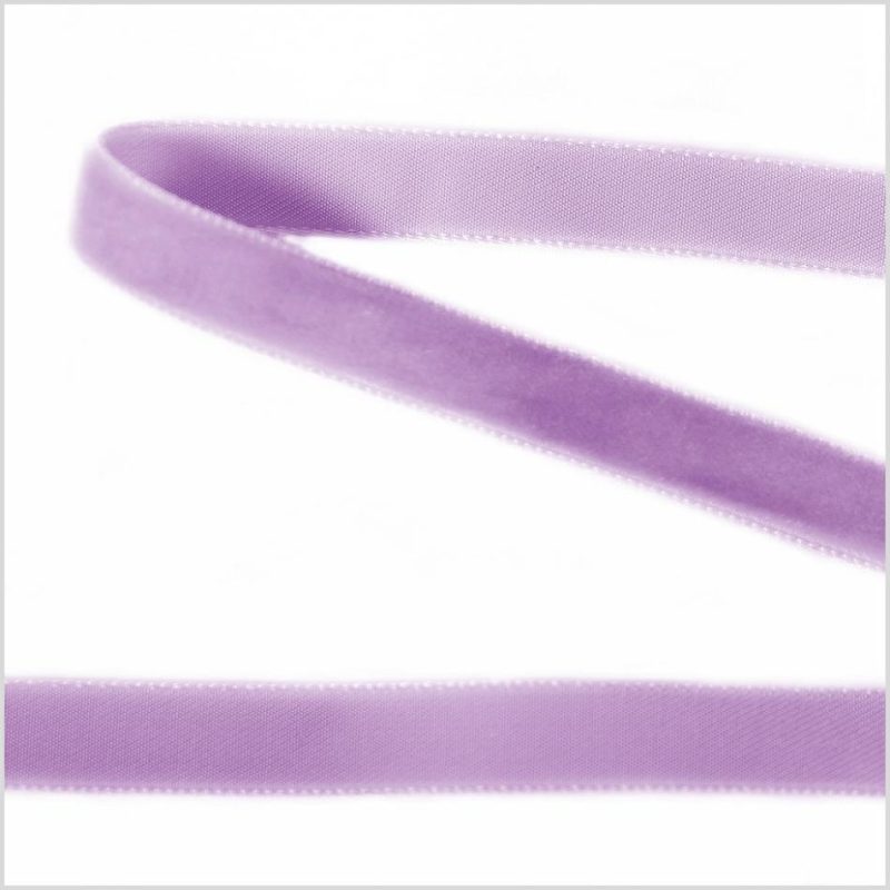 Velvet | Violet Single Face Velvet Ribbon – 0.375" Ribbons Velvet