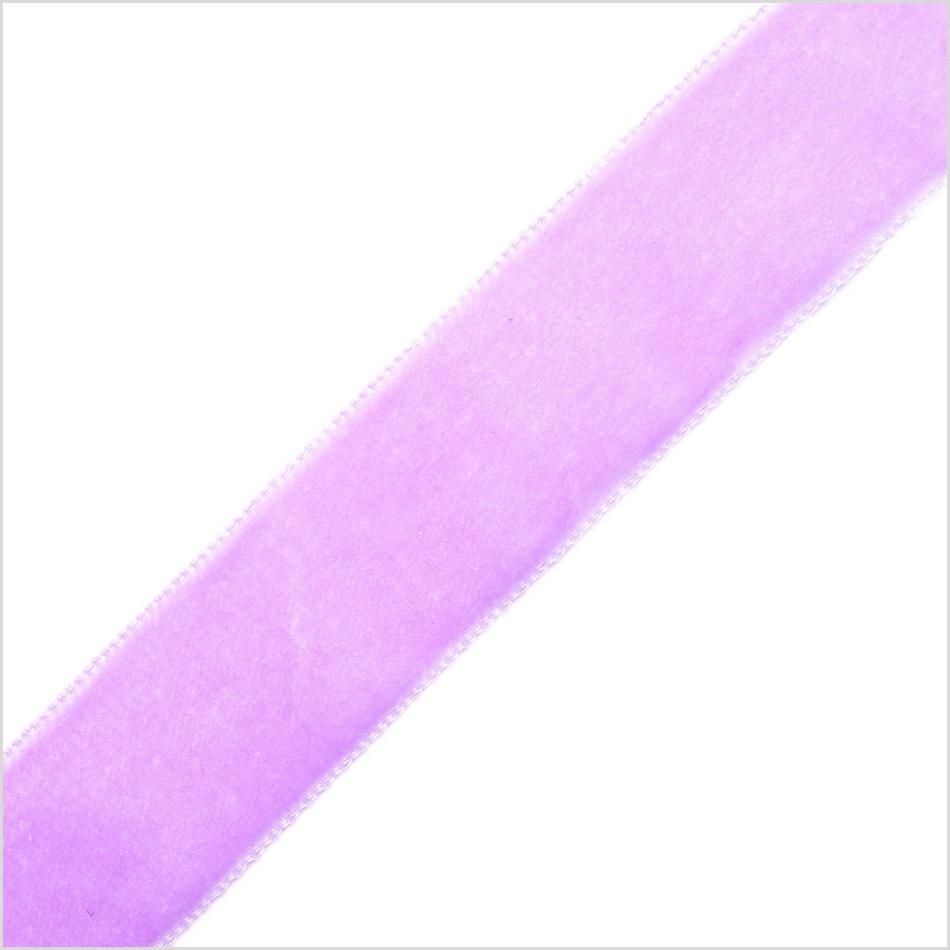 Velvet | Violet Single Face Velvet Ribbon – 0.875" Ribbons Velvet