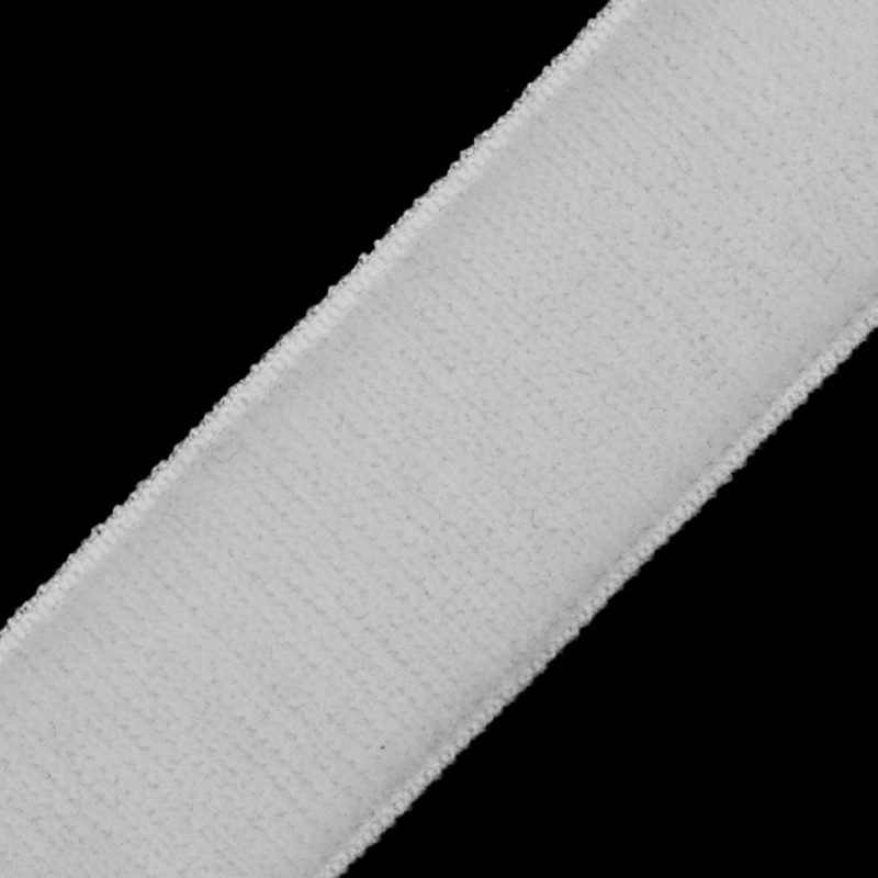 Velvet | White Stretch Velvet Ribbon – 0.625" Ribbons Velvet