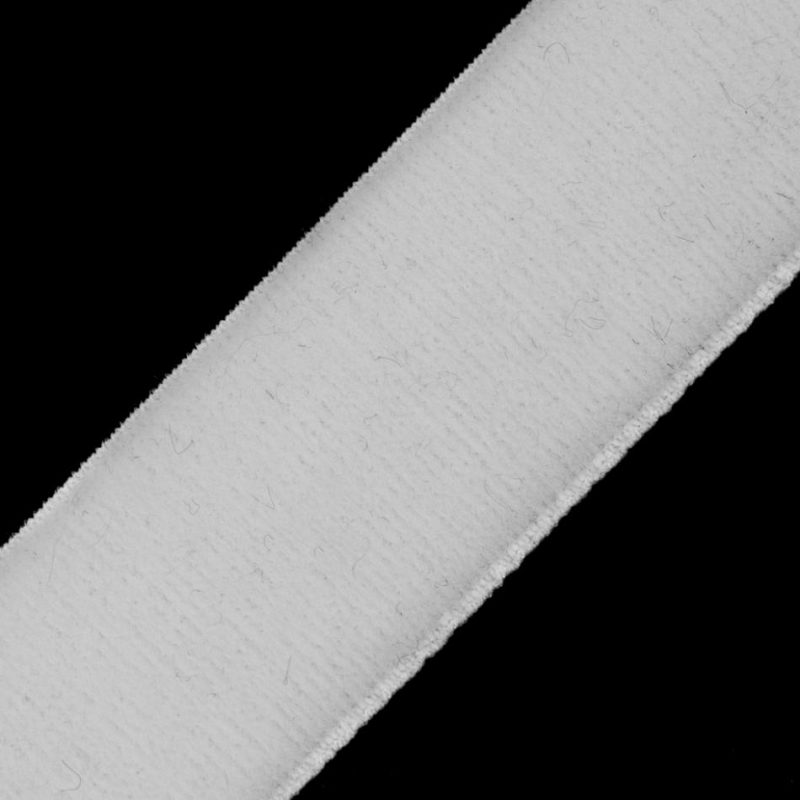 Velvet | White Stretch Velvet Ribbon – 0.625" Ribbons Velvet