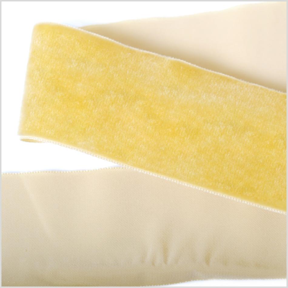 Velvet | Yellow Single Face Velvet Ribbon – 2" Ribbons Velvet