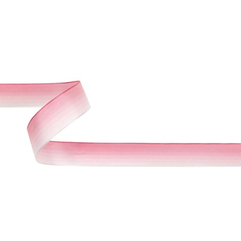 Wired | Light Pink And White Ombre Wire Edged Ribbon – 0.875" Reversible Reversible