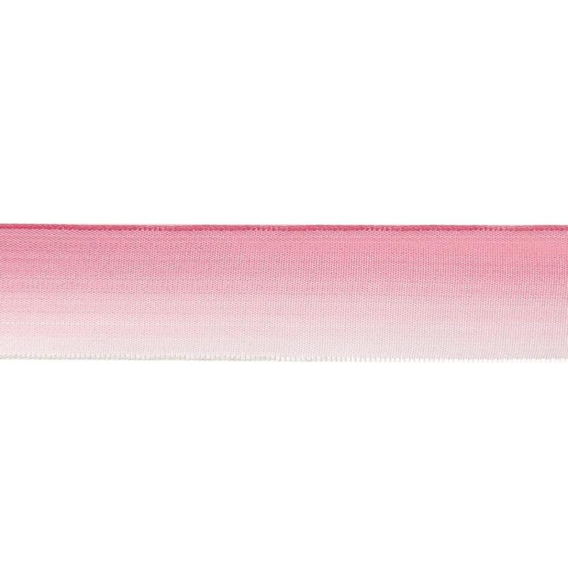 Wired | Light Pink And White Ombre Wire Edged Ribbon – 0.875" Reversible Reversible