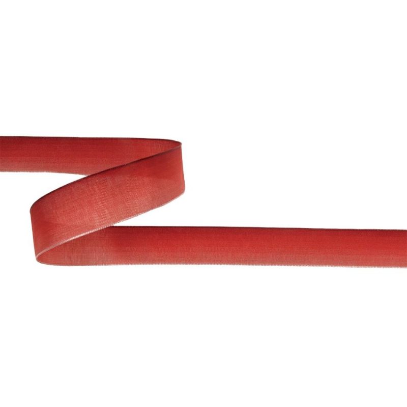 Wired | Red Ombre Wire Edged Ribbon – 0.875" Reversible Reversible