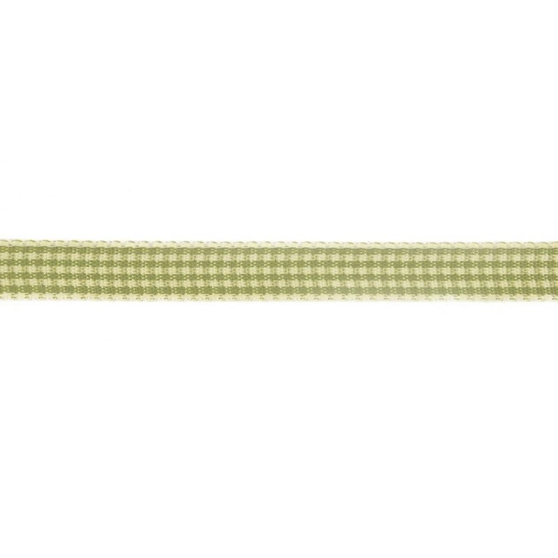 Woven | Lime And Cream Houndstooth Check Woven Ribbon – 0.375" Ribbons Woven