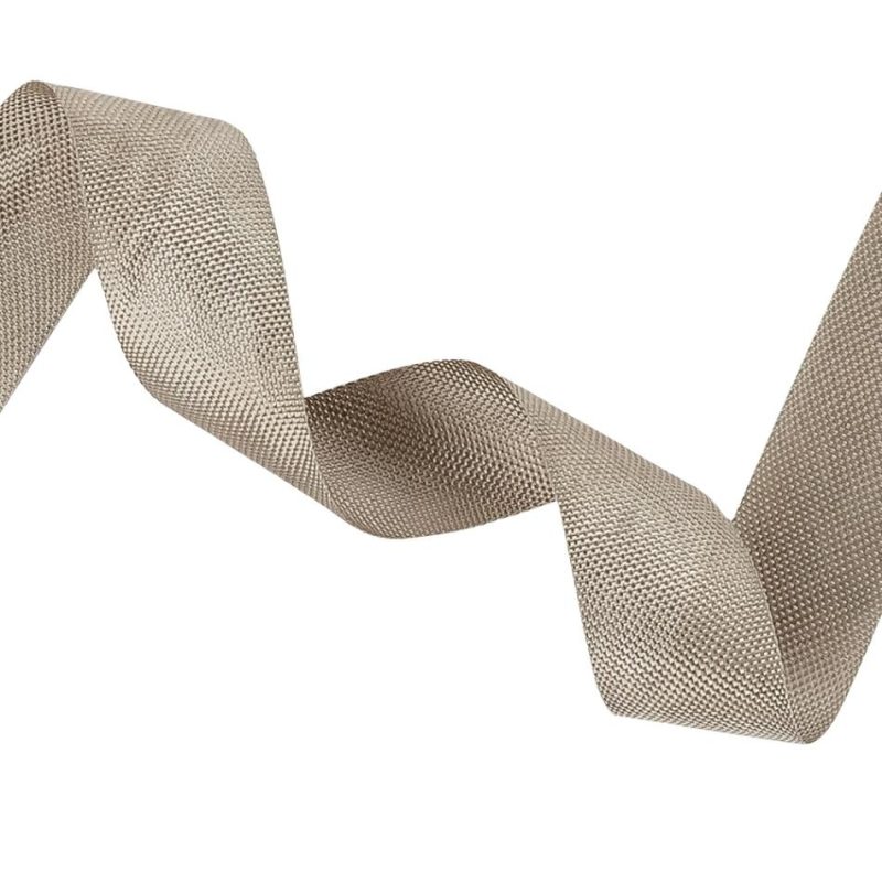 Woven | Stone Gray Woven Edge Rayon Seam Binding – 0.6" Ribbons Woven