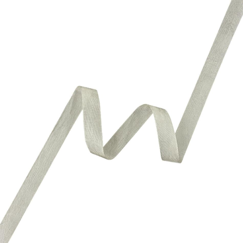 Woven | White Asparagus Woven Edge Rayon Seam Binding – 0.6" Ribbons White Asparagus