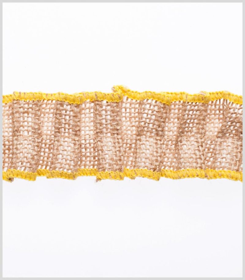 Woven | Yellow Jute Trim Ribbons Woven