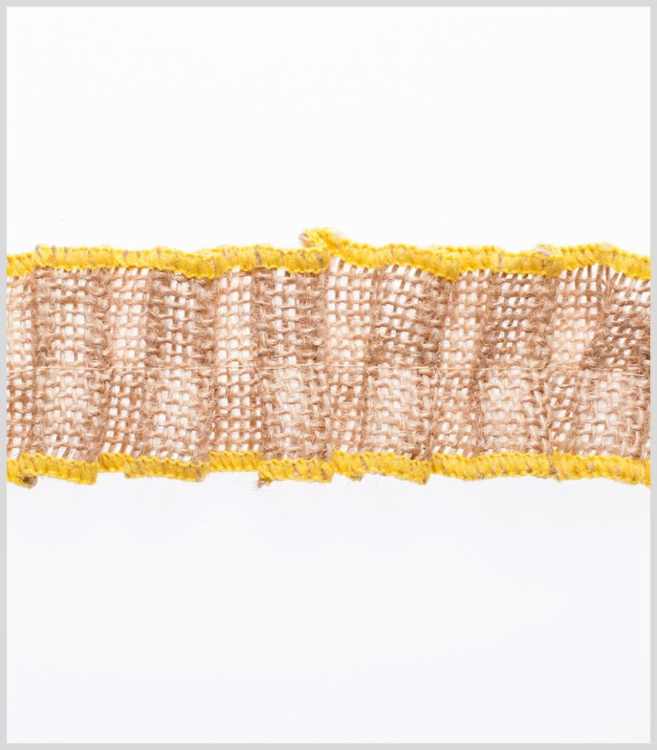 Woven | Yellow Jute Trim Ribbons Woven