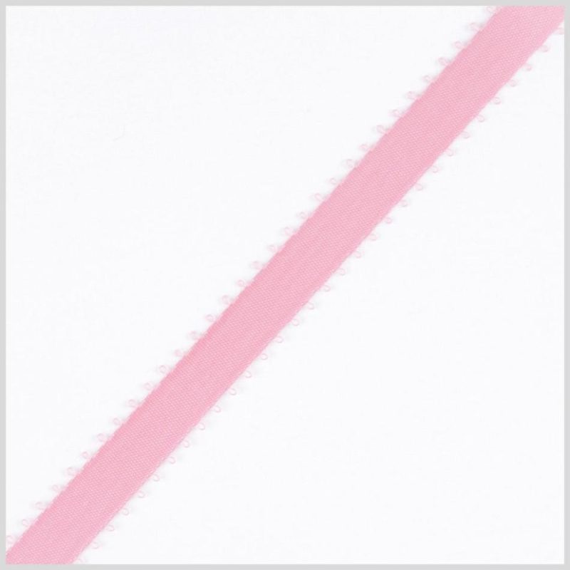 Double Face Satin | 3/8" Pink Double Face Feather Edge Satin Ribbon Double Face Satin Double Face Satin