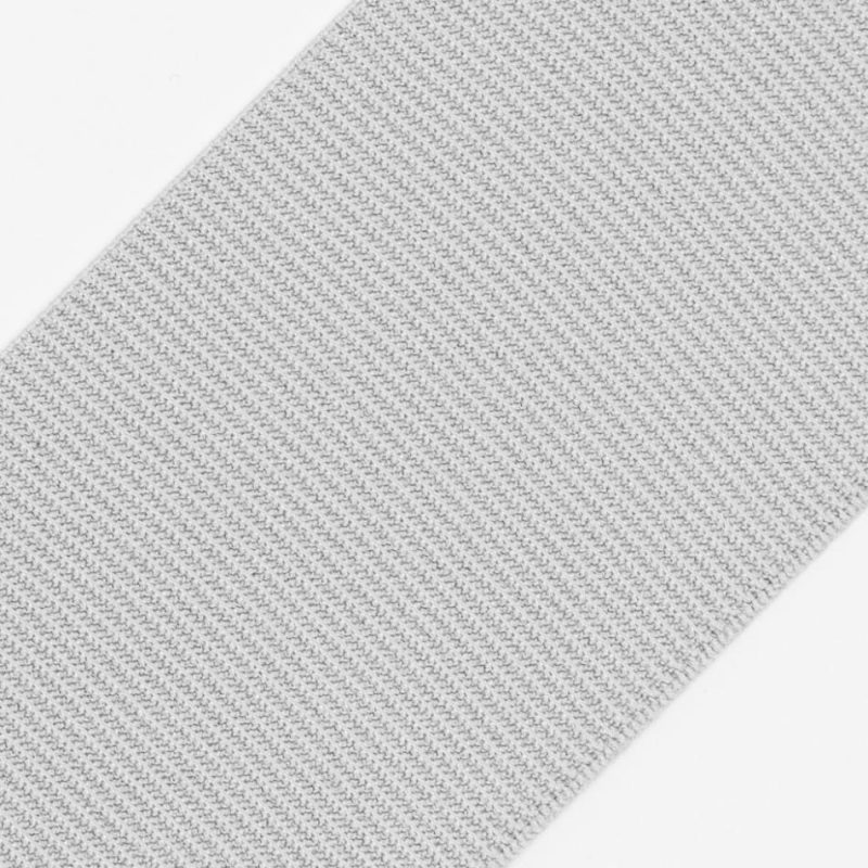 Grosgrain | Gray Stretch Grosgrain – 2" Grosgrain Gray