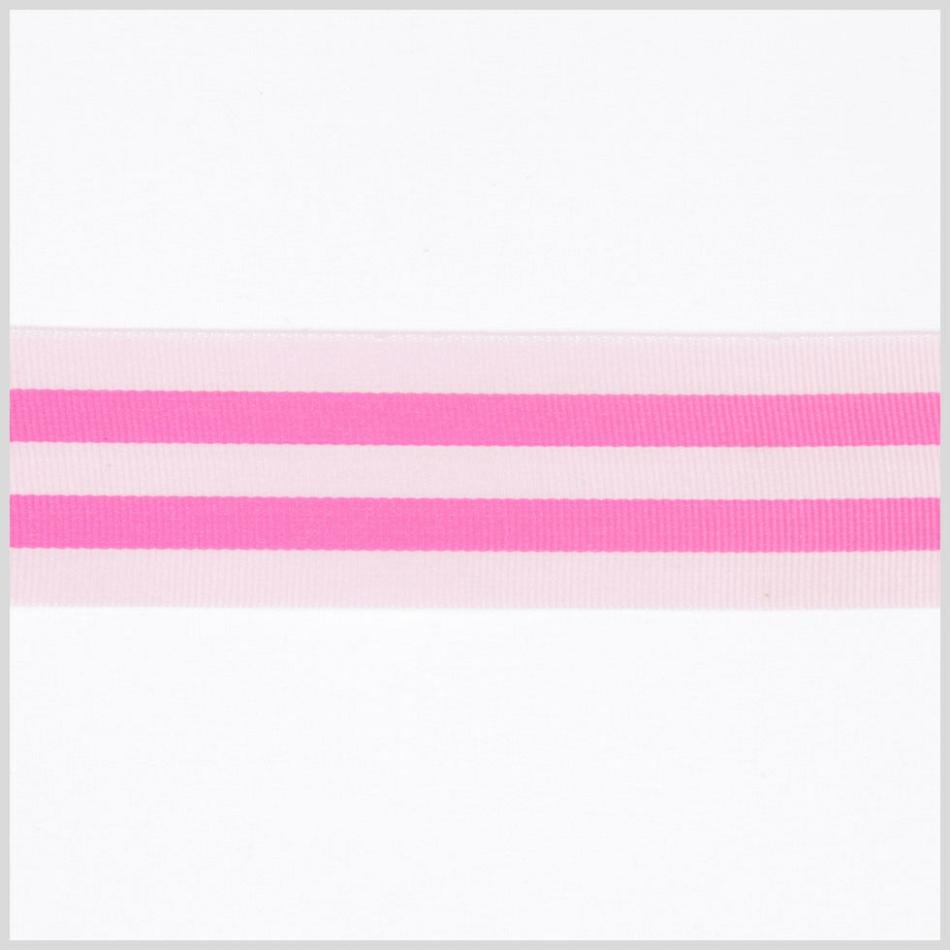 Grosgrain | Hot Pink Striped Grosgrain Ribbon Grosgrain Grosgrain