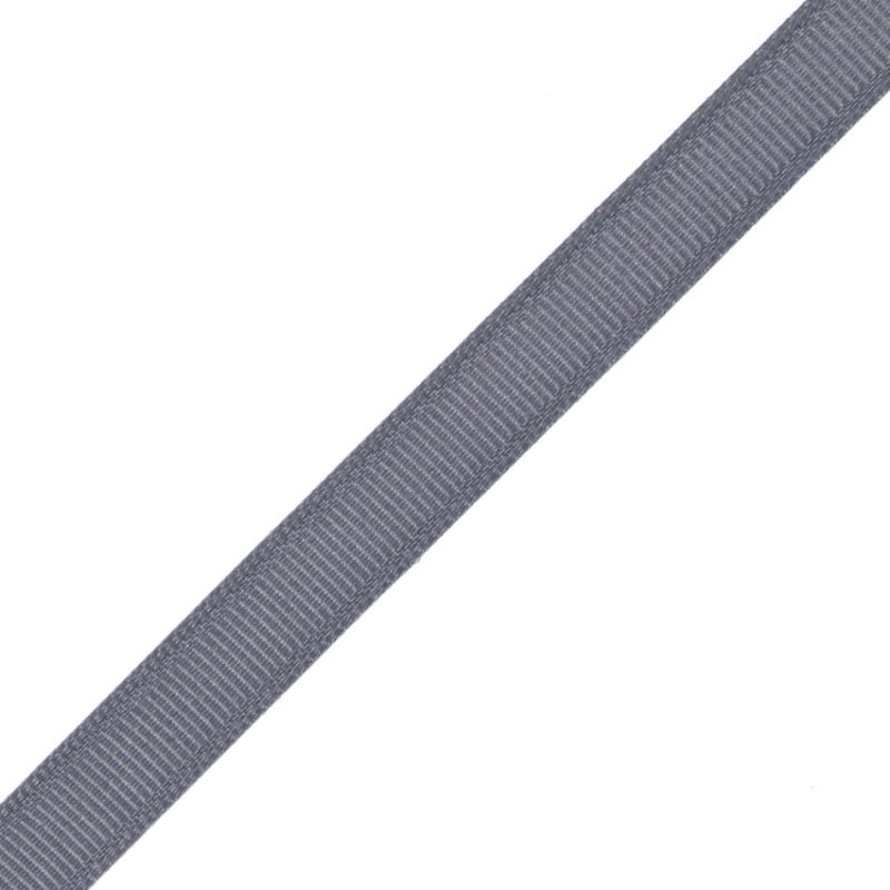 Grosgrain | Gray Grosgrain Ribbon – 0.375" Grosgrain Gray