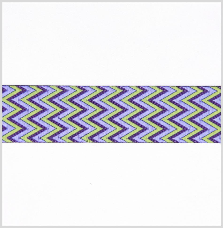 Jacquard | Purple/Green French Jacquard Ribbon Jacquard Jacquard