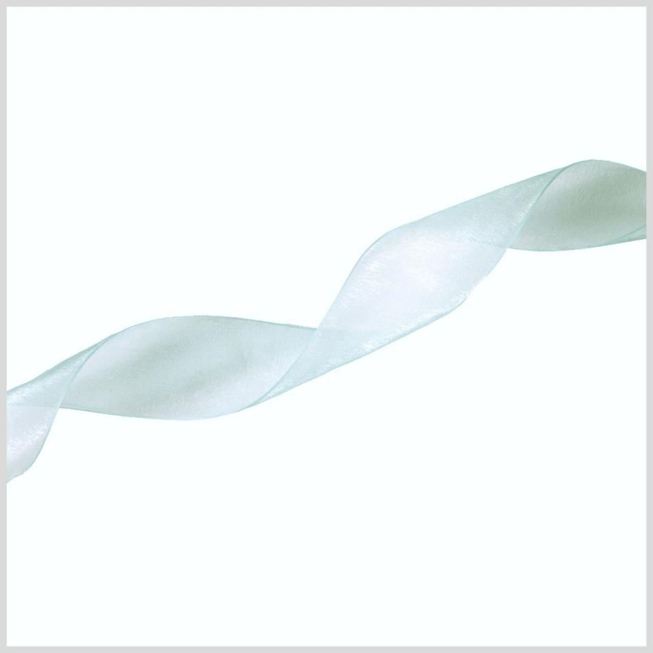 Organza | 1/4" Aqua Organza Ribbon Organza Aqua