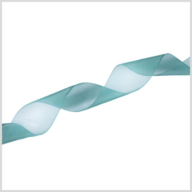 Organza | 1/4" Teal Organza Ribbon Organza Organza