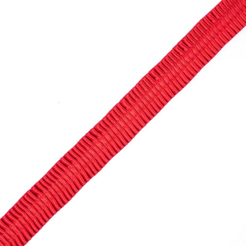 Pleated & Plisse | Red Deep Knife Pleated Trimming – 1" Pleated & Plisse Pleated & Plisse