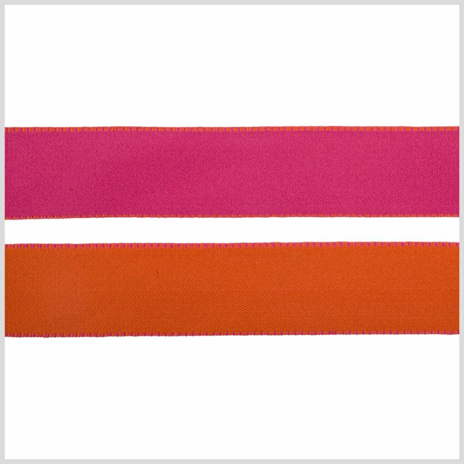 Reversible | 1" Hot Pink/Orange Reversible Ribbon Reversible Hot Pink,Orange