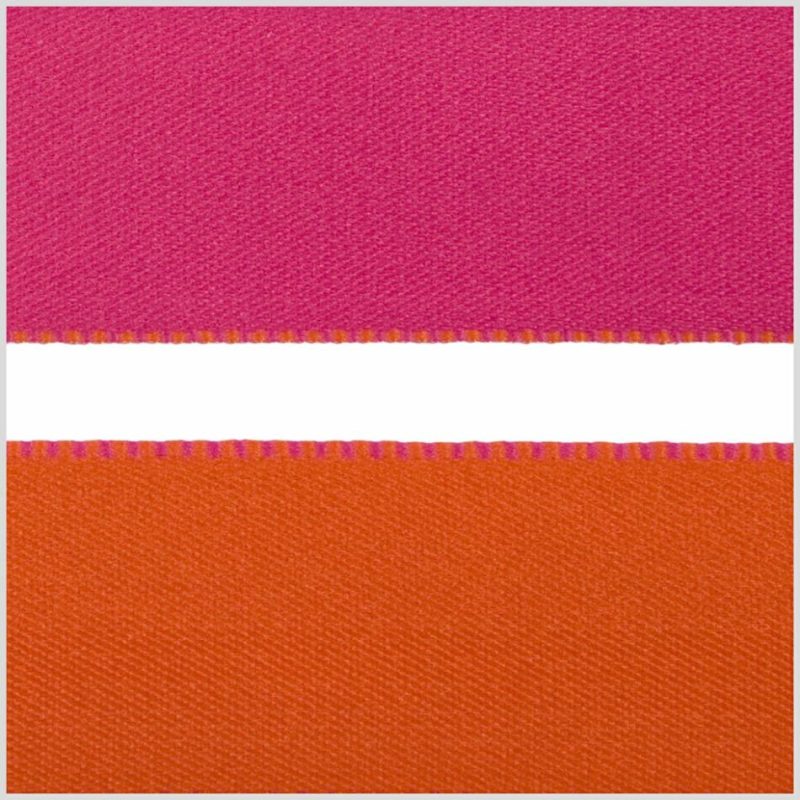 Reversible | 1" Hot Pink/Orange Reversible Ribbon Reversible Hot Pink,Orange