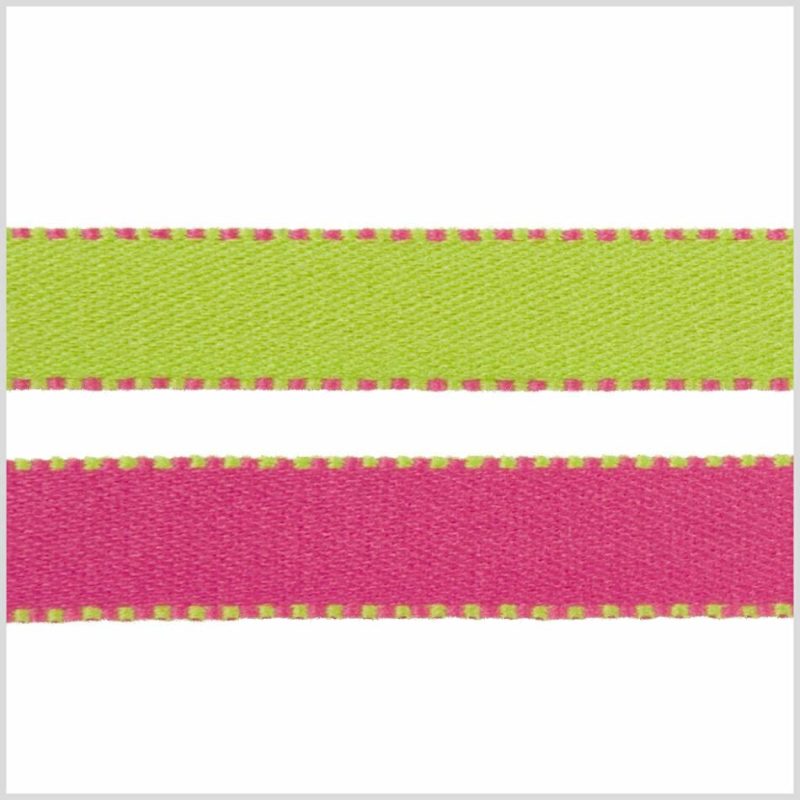 Reversible | Hot Pink/Green Reversible Ribbon Reversible Hot Pink,Green