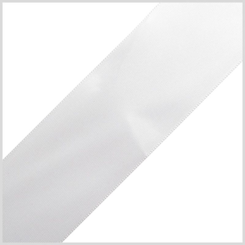 Satin | 1.5" Millennium Silver Single Face Satin Ribbon Ribbons Millennium Silver