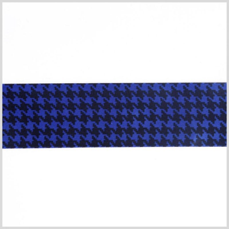 Satin | 1.5" Royal Printed Satin Ribbon Ribbons Royal