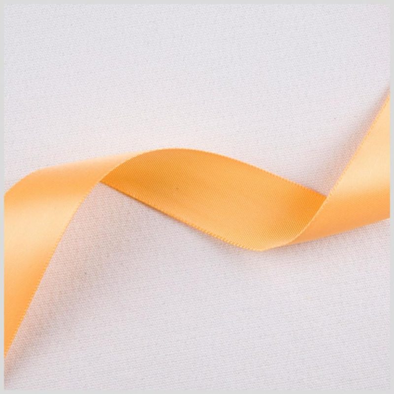 Satin | 7/8" Tangerine Single Face Satin Ribbon Ribbons Satin